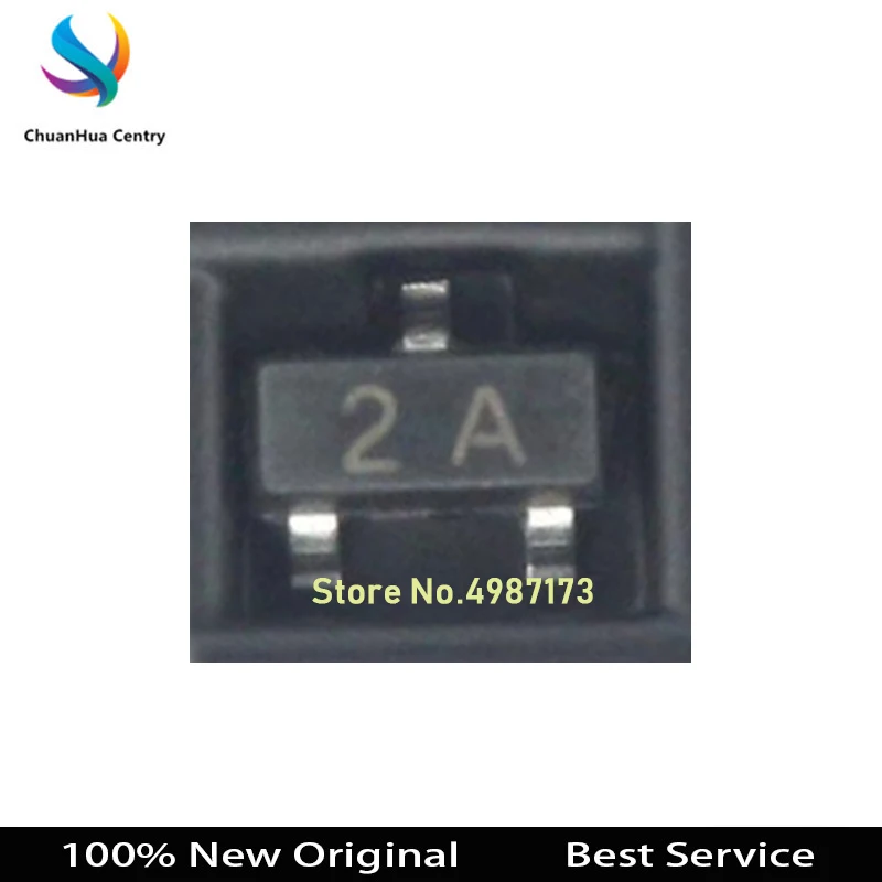 MMBT3906LT1G MMBT3906 SOT23 2A 100% Novo Original Em Estoque, 100 Pcs por lote