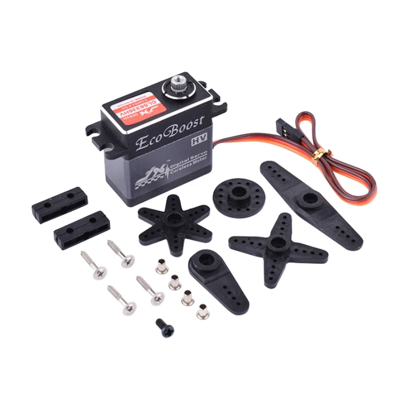 JX CLS6336HV 35KG 7.4V High Voltage Large Torque Metal Gear Digital Coreless Servo for 1/8 RC Car & 2000mm Fixed-Wing Aircraft