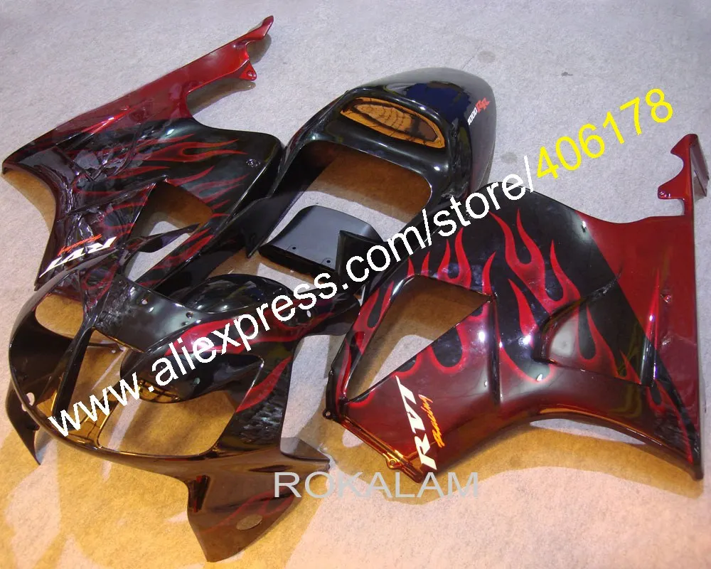 

Для Honda RC51 VTR1000 SP1 VTR 1000 SP2 00-06 2000 2001 2002 2003 2004 2005 2006 кузов красного пламени обтекатель мотоцикла