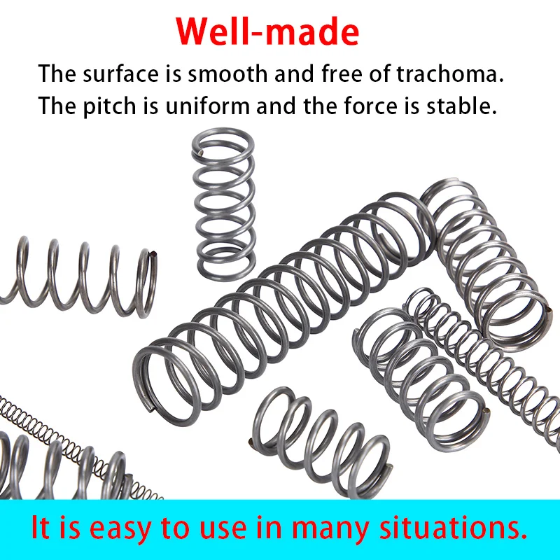 Customization Returnning Spring Compressed Spring Wire Diameter 0.2/0.3mm Outside Diameter 1.5~6mm Compression Spring