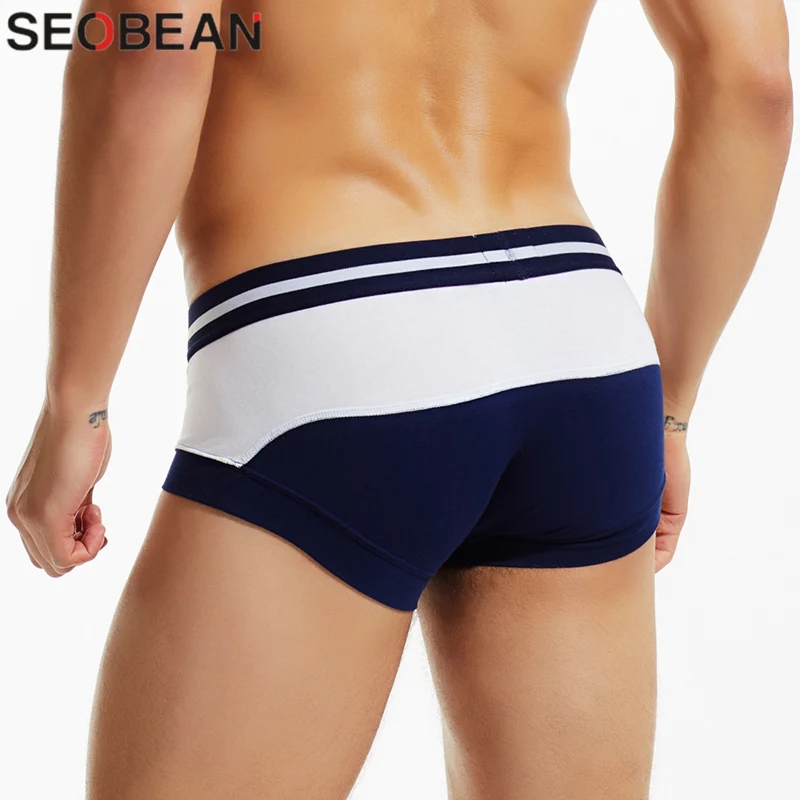 SEOBEAN Men\'s boxer briefs Sexy Underwear Men Boxers Shorts Breathable Fashion Underpants Male Panties Boxers for Man