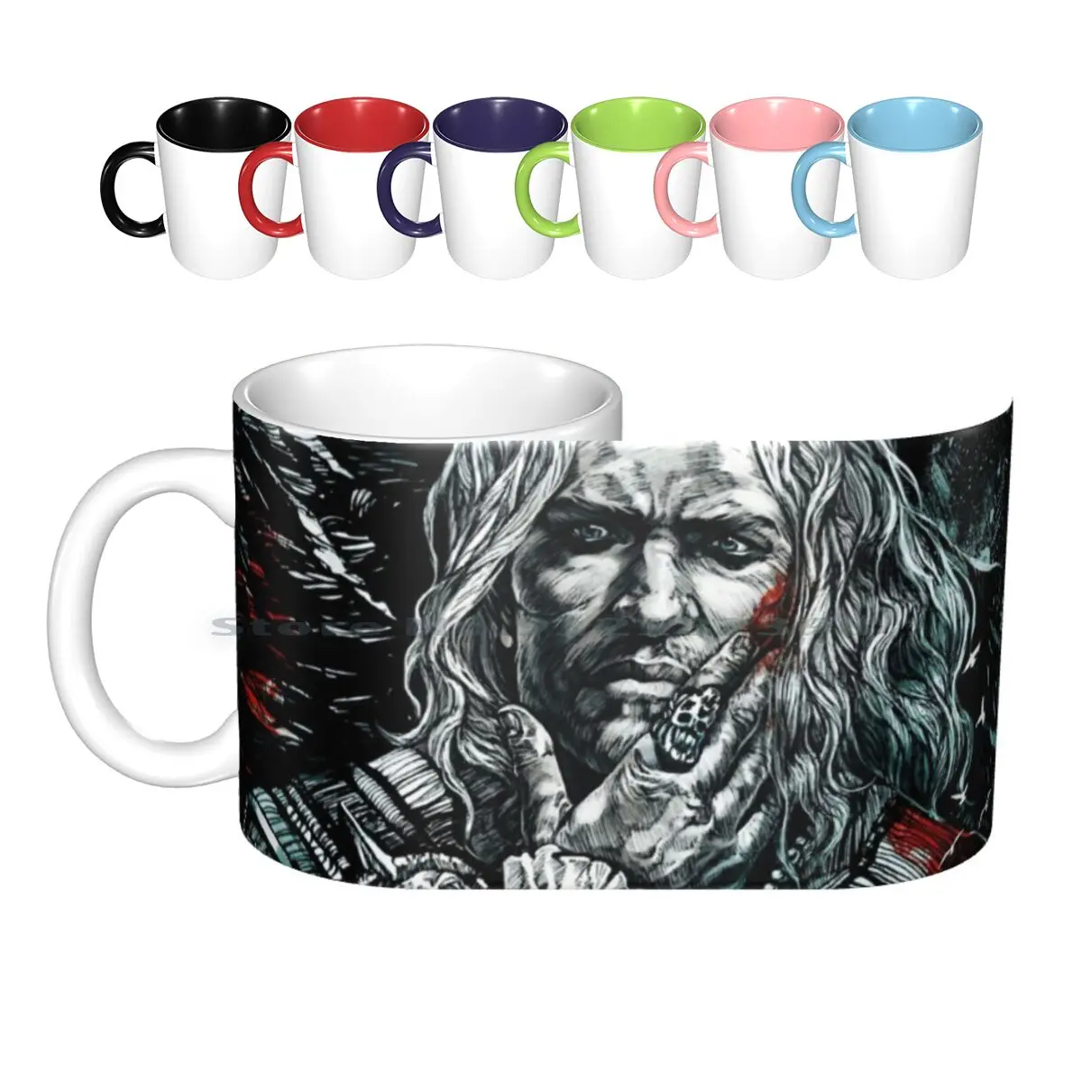 Edward Kenway-Tazas de cerámica con bandera negra, tazas de café, leche, té, Bandera Negra, tinta pirata, arte gráfico Assassin Edward Kenway