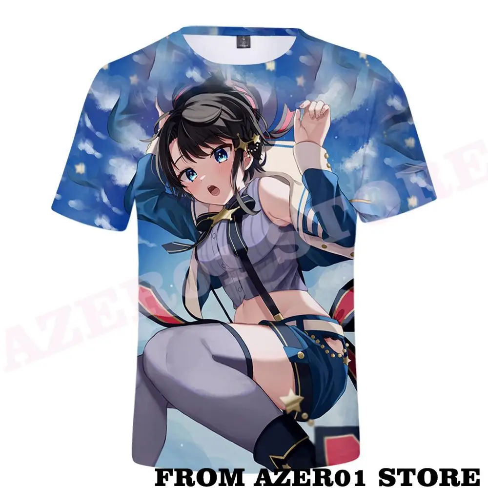 HOLOLIVE VTuber ŌOzora-Subaru 3D Print T-shirt Spring Summer Preppy Men/Women Street Clothes Tshirt Streetwear Kawaii style