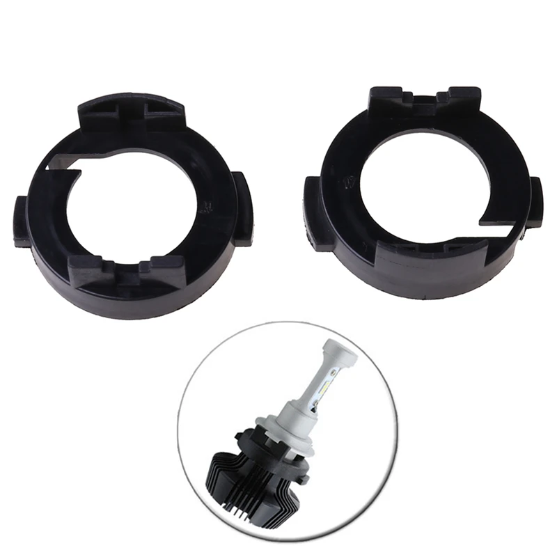 2pcs H7 LED Headlight Adapter Holder Retainer Socket LED Bulb Base For Kia Forte Koup 2014-2016 Rio 2012-2017 C45