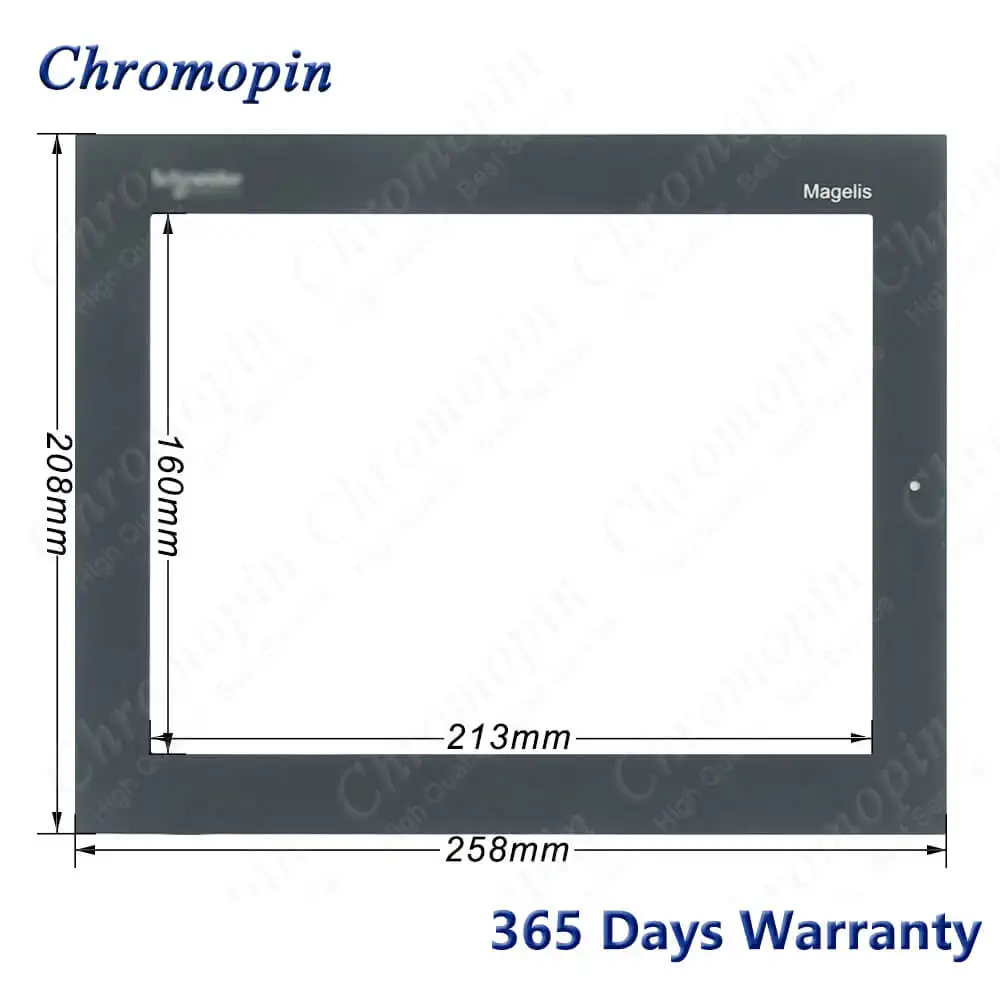 Imagem -02 - Painel de Toque Digitador Vidro da Tela para Schneider Xbtot5320 Xbtot5330 com Película Protetora de Sobreposição Dianteira Xbtot5320 Xbtot5330