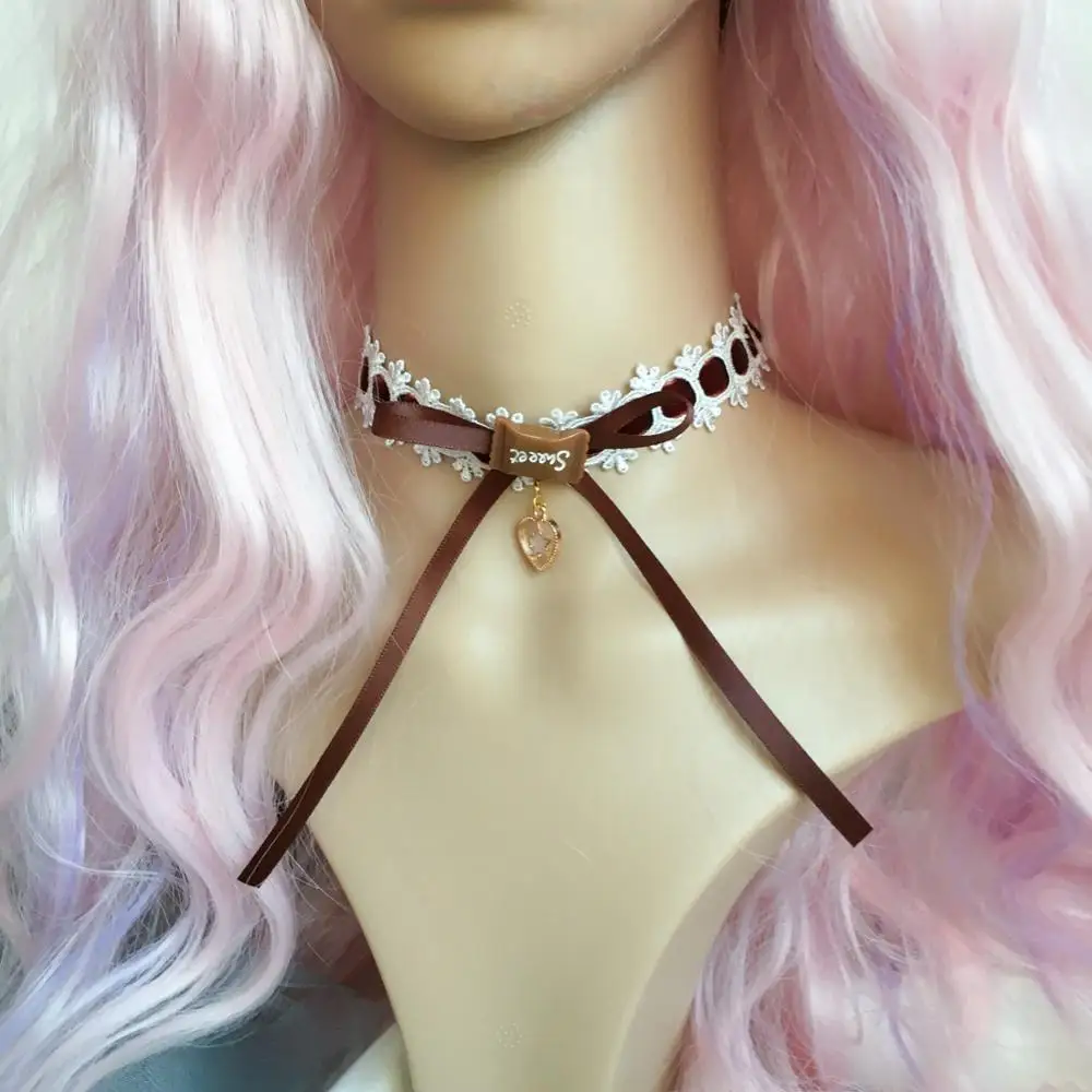 Cosplay – pince à cheveux Lolita, accessoires pour cheveux, cheveux doux, série chocolat brun, pince latérale, nœud Kawaii