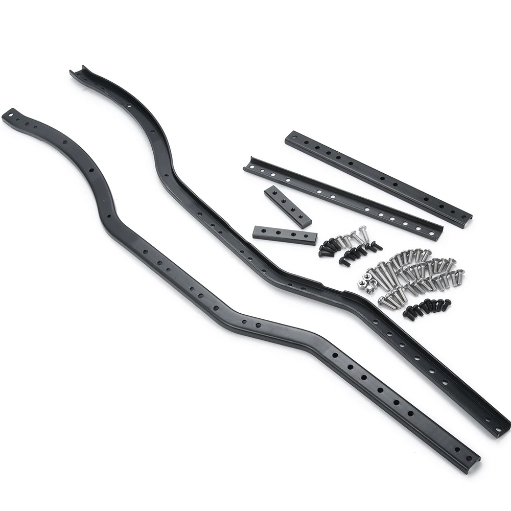 YEAHRUN Chassis Frame Rail Beams for Axial SCX10 90027 SCX10 II 90046 90047 6x6 1/10 RC Crawler Car Truck Modified Parts