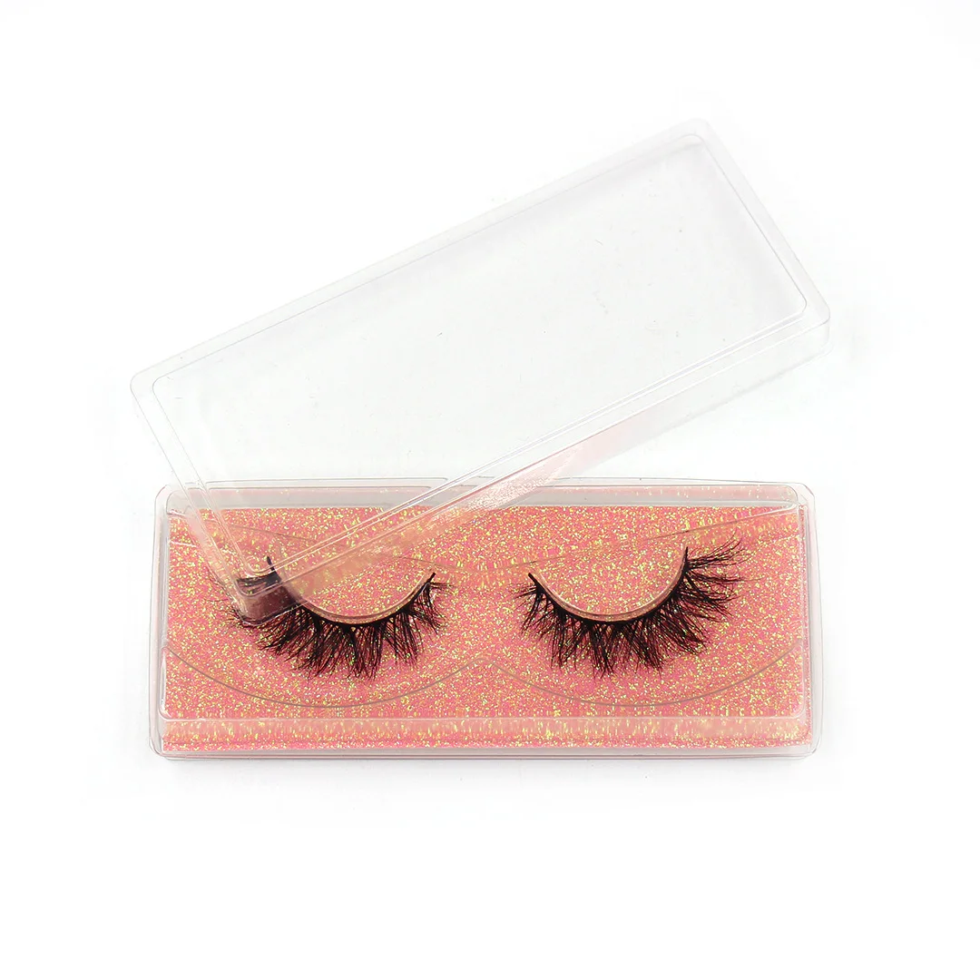 Mink ขนตาสีขนตาหนาปุยนุ่มขนตาปลอม3D สีขนตาปลอมธรรมชาติยาวสีสัน Eyelash ความยาว20มม.