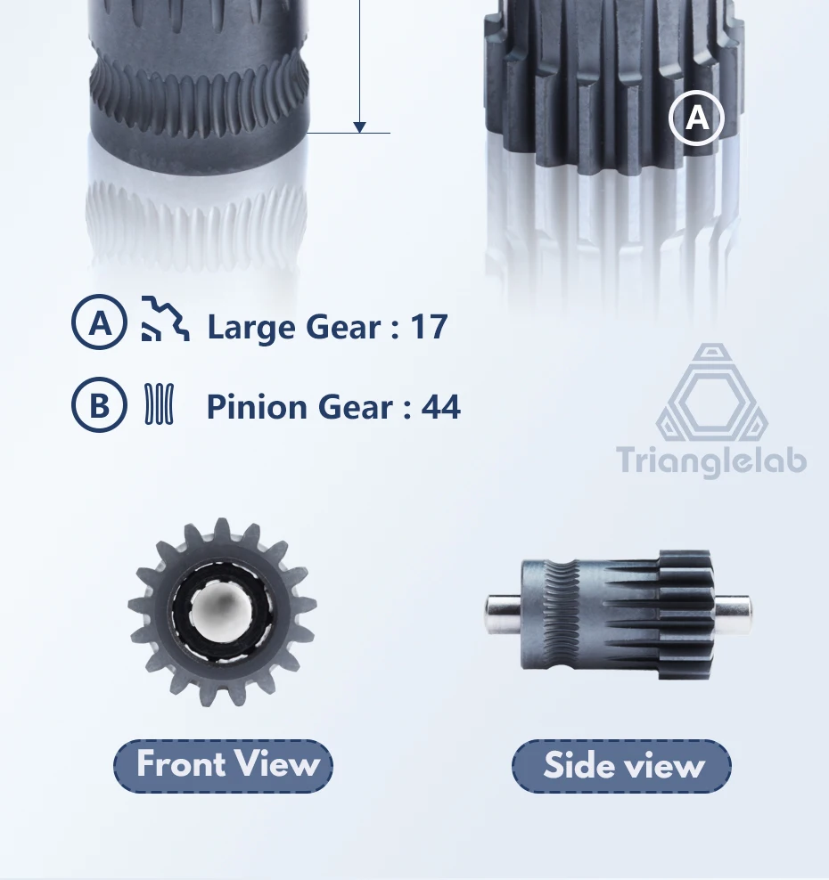 Trianglelab RNC Dual-Drive-Getriebe-Extruder für DDB V2.0 und DDB V2.1 Sherpa Mini Extruder Prusa 3D-Drucker – Detail 9