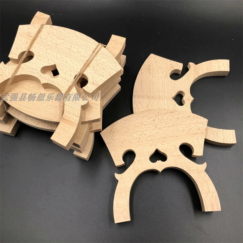 1pcs cello bridges AA grade maple 4/4 3/4 1/2 1/4 1/8 Belgium style French style Adjustable Replace Cello bridge part accessorie