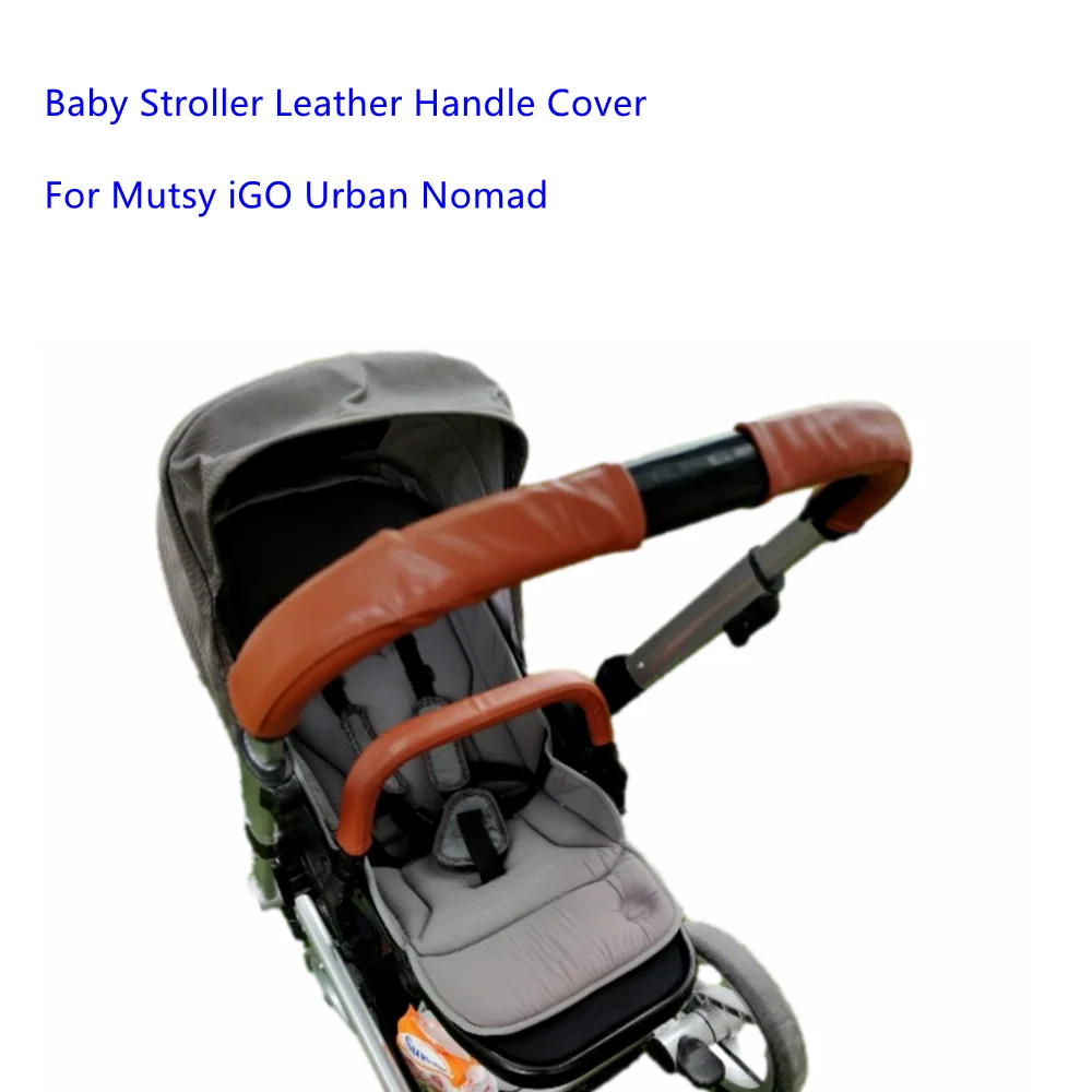 Baby Leather Bumper Covers Fit Mutsy iGo Urban Nomad Stroller Handle Sleeve Case Armrest Protective Cover Stroller Accessories