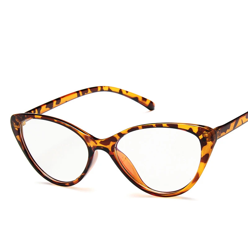 Trendy Spectacle Frame Anti Blue Light Glasses Cat Eye Women Brand Designer Eyewear Optical Myopia Nerd Black Purple Eyeglasses