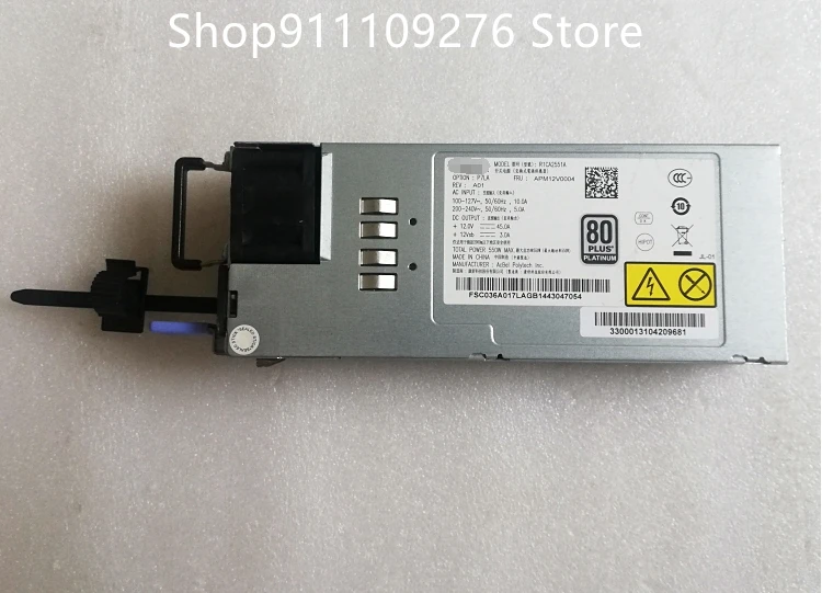 Original PSU for Sugon I620-G15 G20 server power supply   R1CA2551A  APM12V0003  APM12V0004 MAX 550W