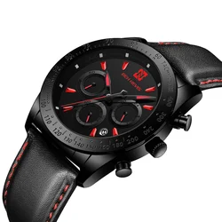 BEN NEVIS Leather Wrist Watch Man, Chronograph Creative Watch, Waterproof Date Men's Sports Watches Box Dropshipping BN6011G