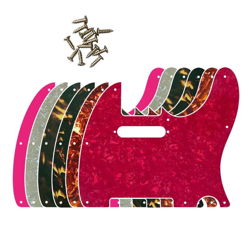 

Xinyue Guitar Parts - For USA / Mexico FD 8 Screw Holes Standard Tele Guitar Pickguard Scratch Plate Replacement Flame Pattern