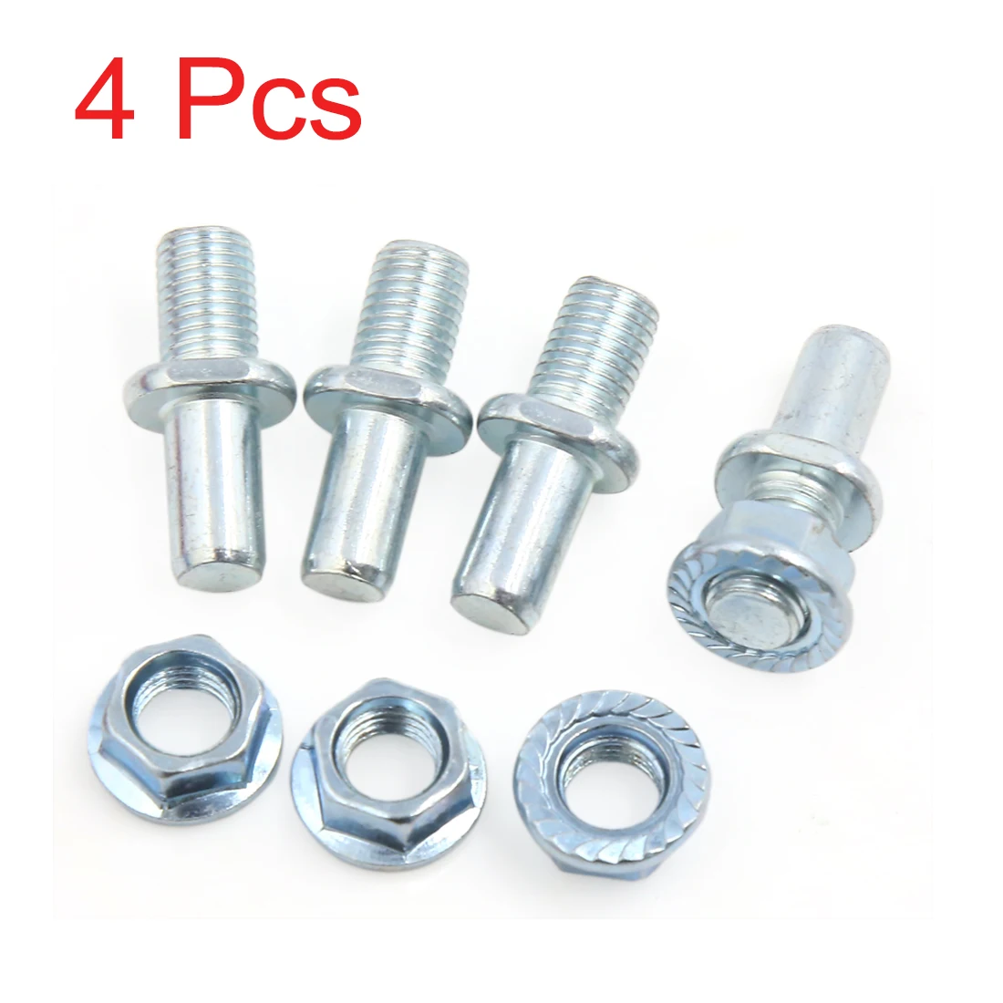 X Autohaux 4Pcs Dark Green Silver Tone Metal Motorcycle Rear Driven Sprocket Screw Bolts for CG125