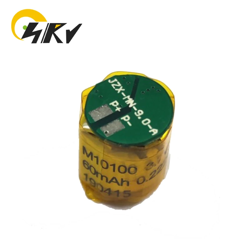 Small Cylindrical 10100 3.7V 60mAh Rechargeable Lithium Battery For WTS Earphone Wireless Headset Battery