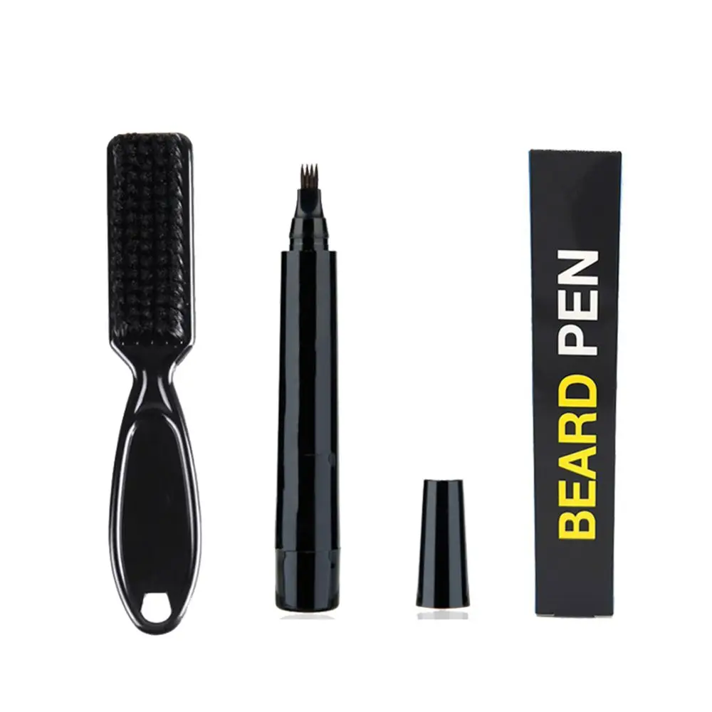 Application Long-lasting Beard Moustache Eyebrows Beard Filler Pen Beard Growth Pencil Natural Hair Grower