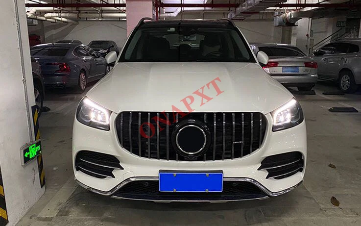 ABS Center Grill vertical bar facelift for Maybach GT Car styling Middle grille for Mercedes-Benz GLS 2020 GLS450 GLS580 X167