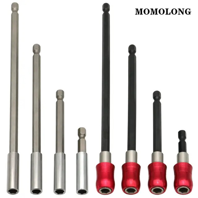 60/100/150/200mm Hex Rod Shank Hand Tool Socket Extension Bit Long