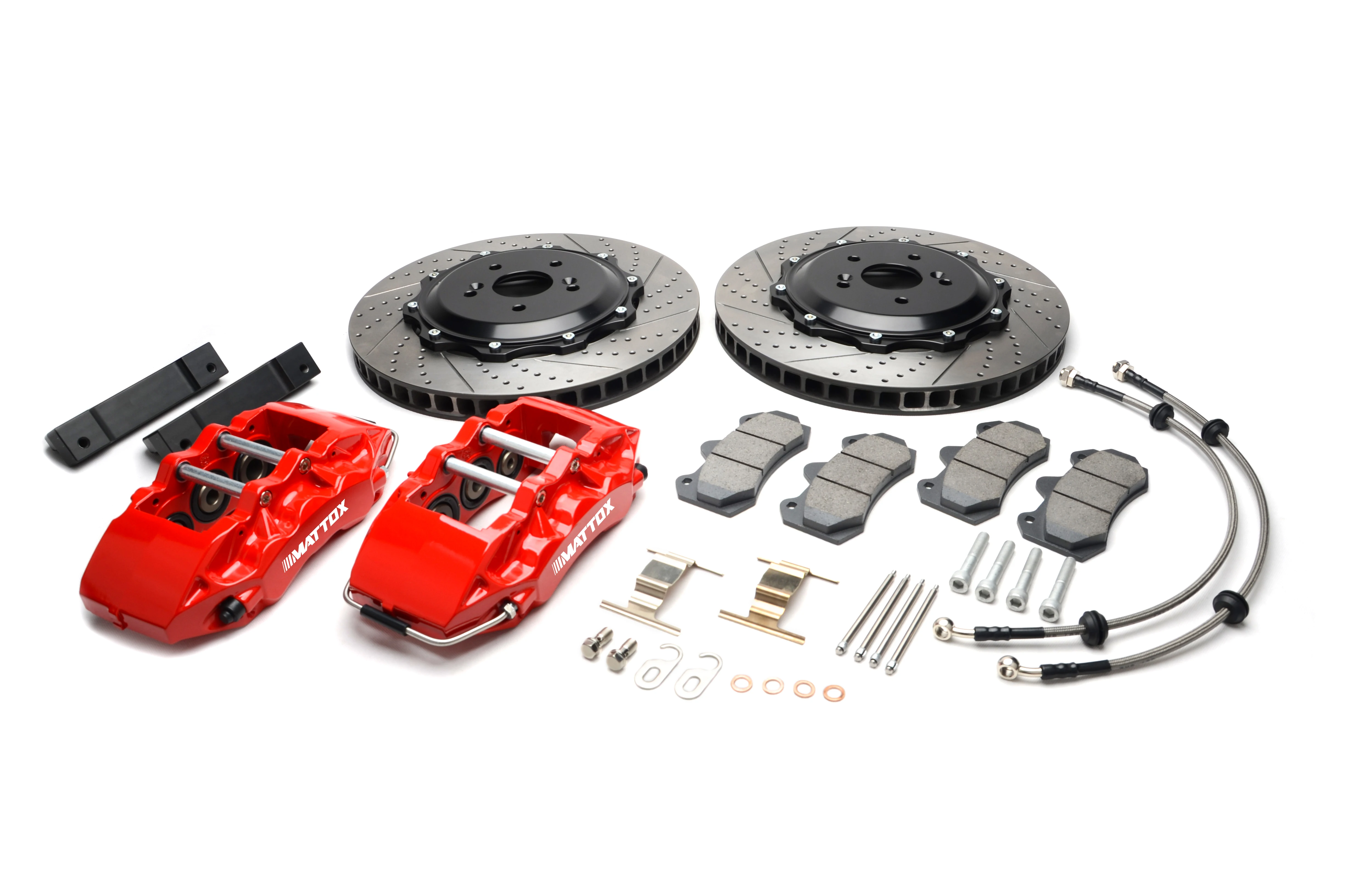 

Mattox Racing Brake Kit 6POT Pinston Caliper with 355*32 Brake Disc Front Brake for DODGE Challenger w/V6 Engine 2008 Rim 18in