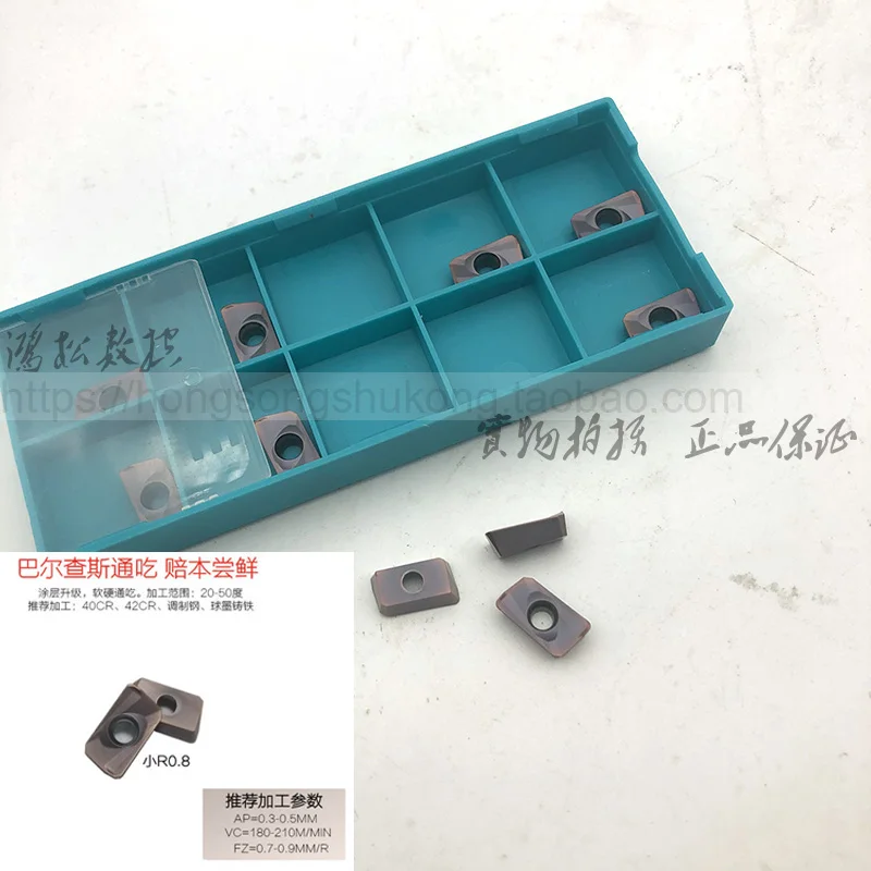 10 Chiếc Phay CNC Lưỡi Dao APMT1604/1135PDER 5320 R0.8 Mitsu Mặt Xay Vai Vuông Xay