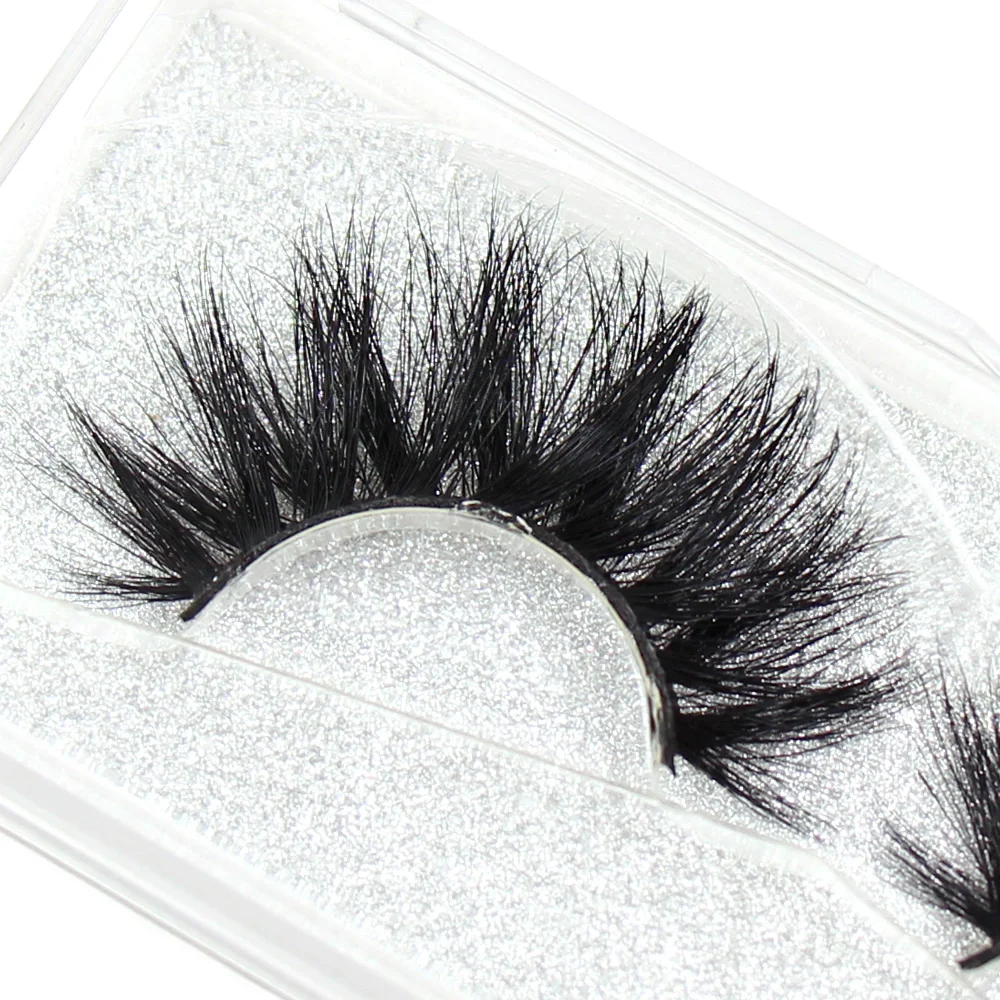 FOXESJI Mink Lashes Eyelashes Cross Thick Fluffy Dramatic 3D Mink Eye Lashes High Volume Soft Natural False Eyelashes Eyelash