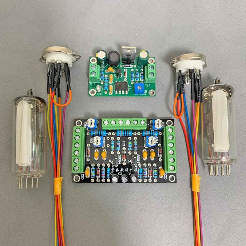 DC12V Dual Channel Low Voltage 6E2 Tube indicator driver Board level indicator amplifier DIY Audio fluorescent