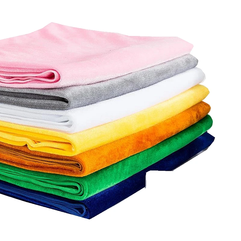 Kerst Polyester Breien Fluwelen Stof In De Winter Korte Geborstelde Stof Voor Toneelkostuums En Speelgoed 45*75cm 45*160cm TJ8671