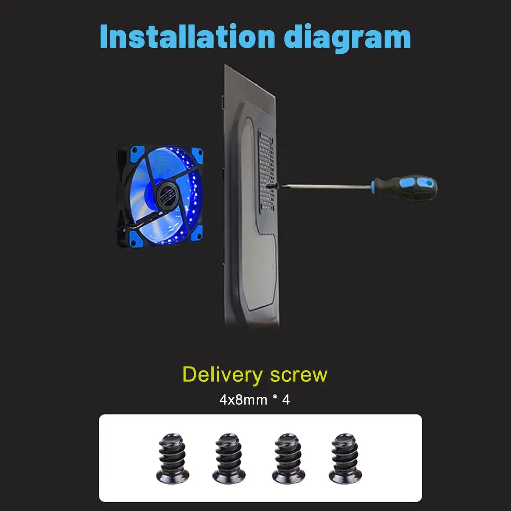 120มม.เงียบ LED กรณีคอมพิวเตอร์ PC พัดลม15 LEDs 12V ฮีทซิงค์ Cpu Cooler Master พัดลมระบายความร้อน DC 12V 4P 3P Hot