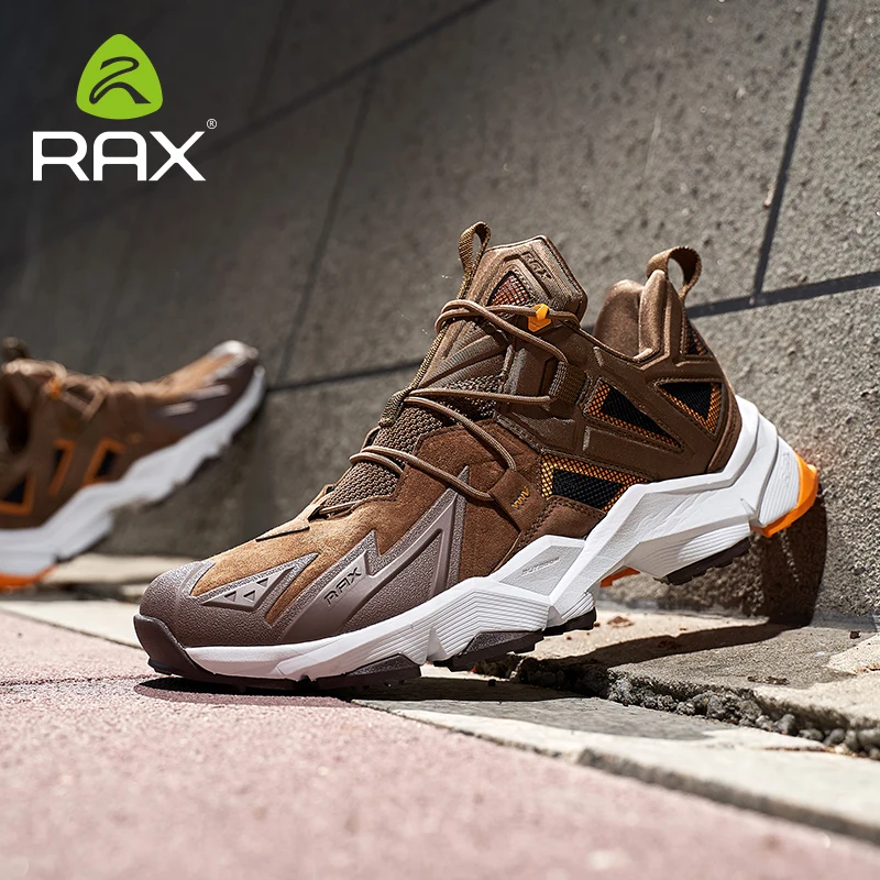 Rax Men Hiking Shoes Waterproof Outdoor Sneakers for Men Lightweight Outdoor Jogging Shoes Mountain Shoes for Men Trekking Shoes