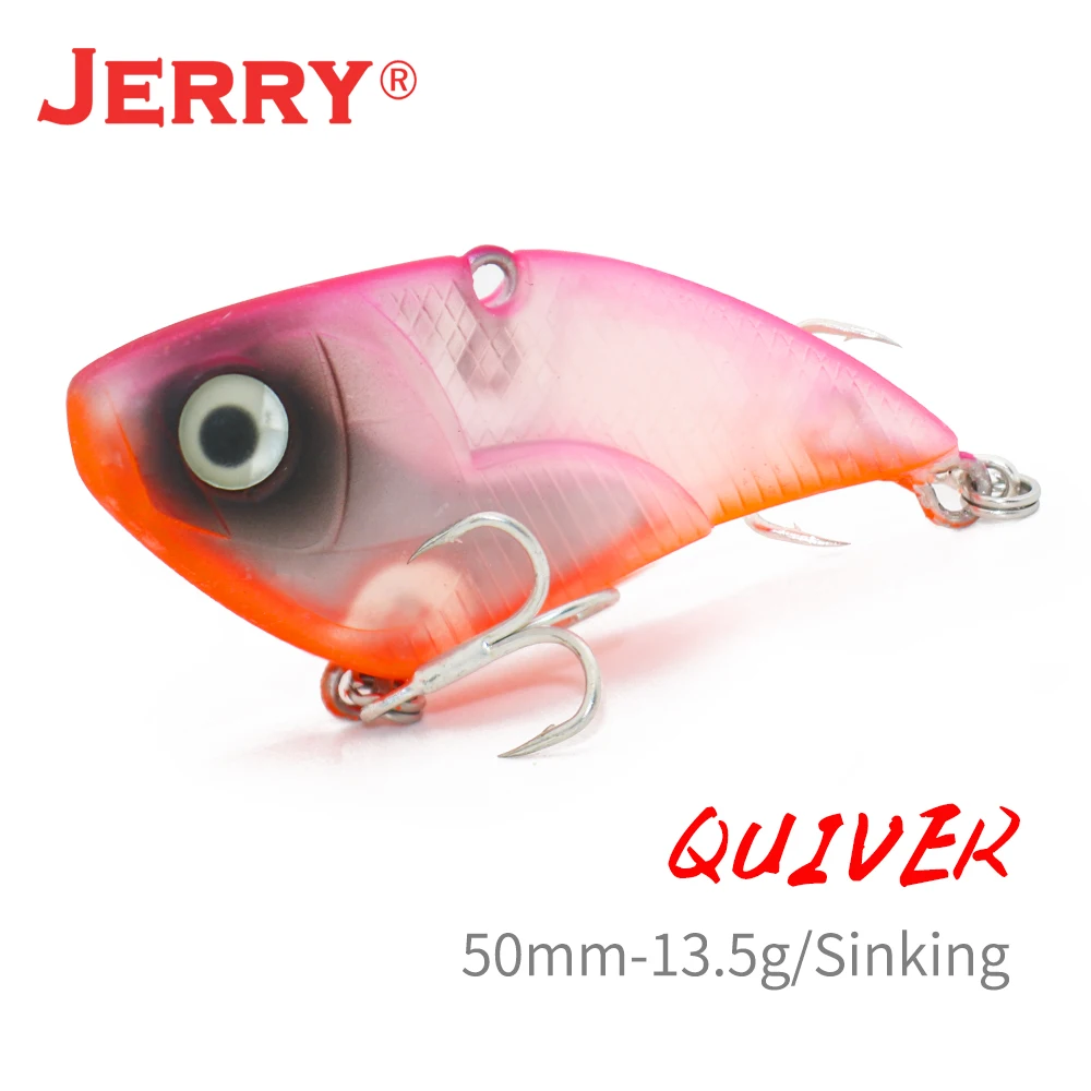Jerry Quiver 1pc VIB Sinking Crank Bait Vibration Wobblers Trout Bass Pike Hard Bait Shore Fishing Lures All Depth Tackle
