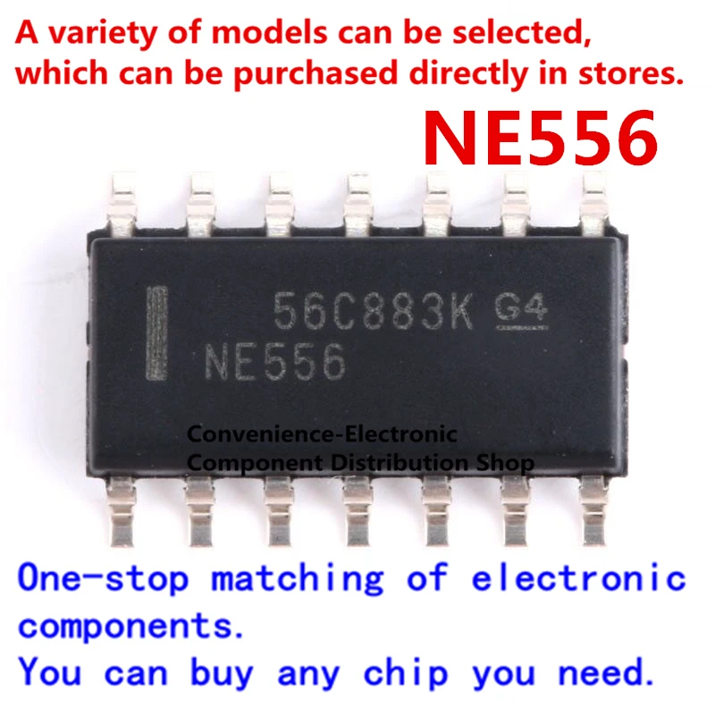 10PCS/PACK NE556 NE556DR NE556DT SOP14 DUAL PRECISION TIMERS IC Single high precision timer Authentic quality