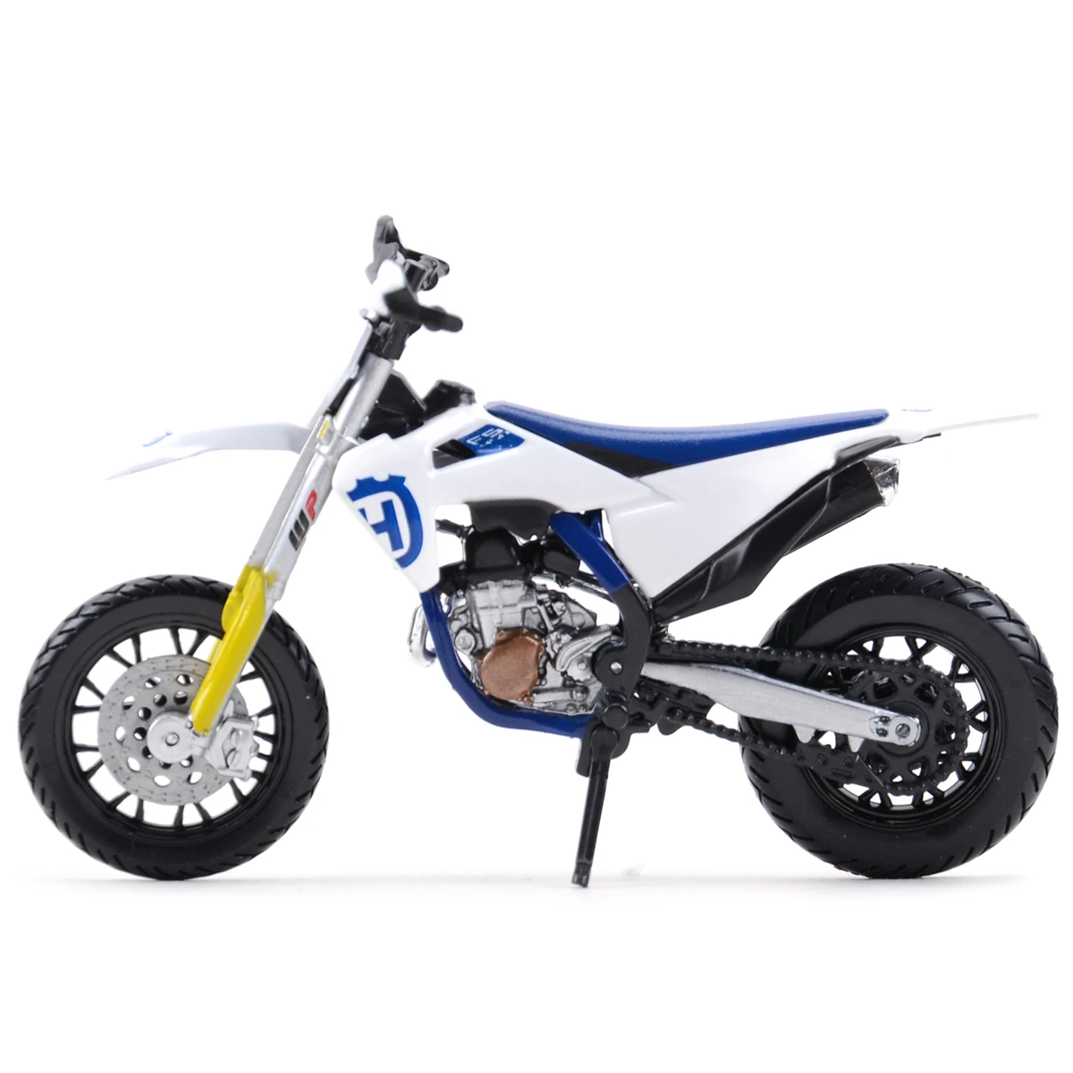 Bburago 1:18 Husqvarna FS 450 Kendaraan Die Cast Statis Supermoto Koleksi Hobi Mainan Model Sepeda Motor