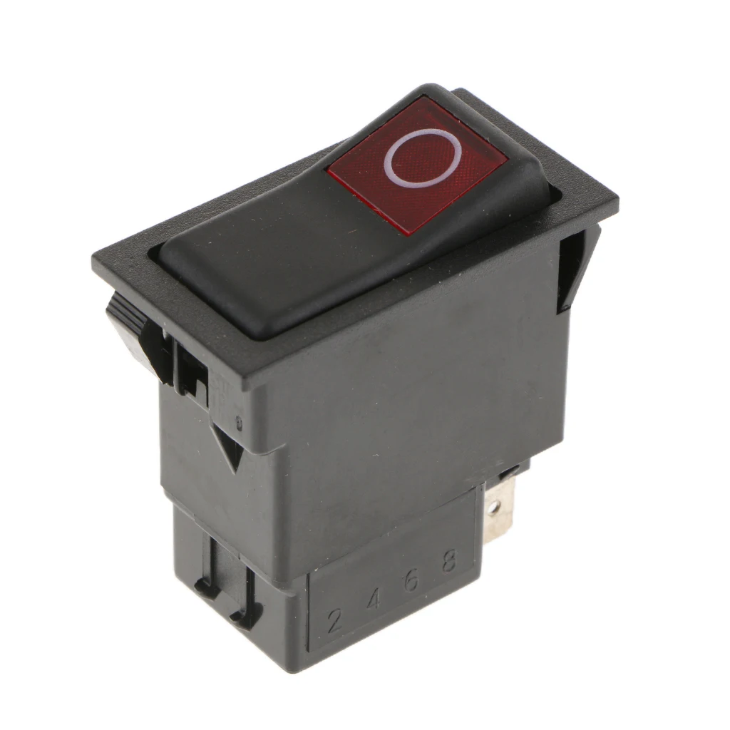 Red Light 12V-24V Car Auto Boat Round Rocker ON/OFF SPST Toggle Truck Switch