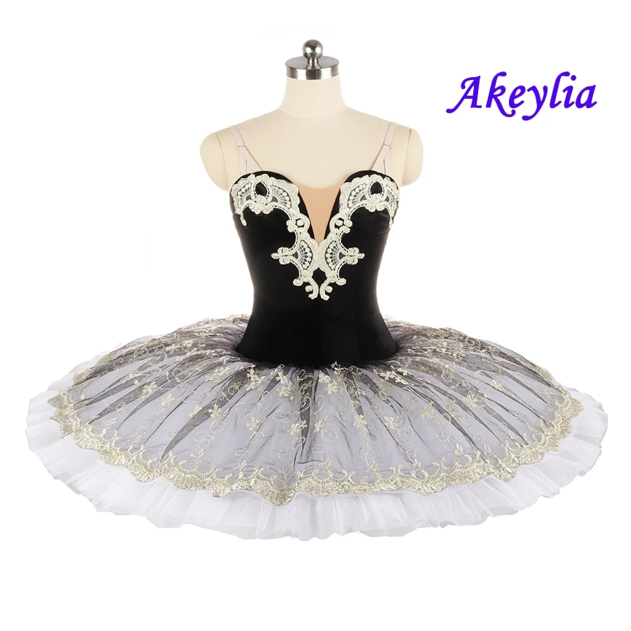 Adulto preto vermelho pré-profissional ballet tutu branco preto vestido de balé traje crianças panqueca ballet tutu palco dança wear meninas