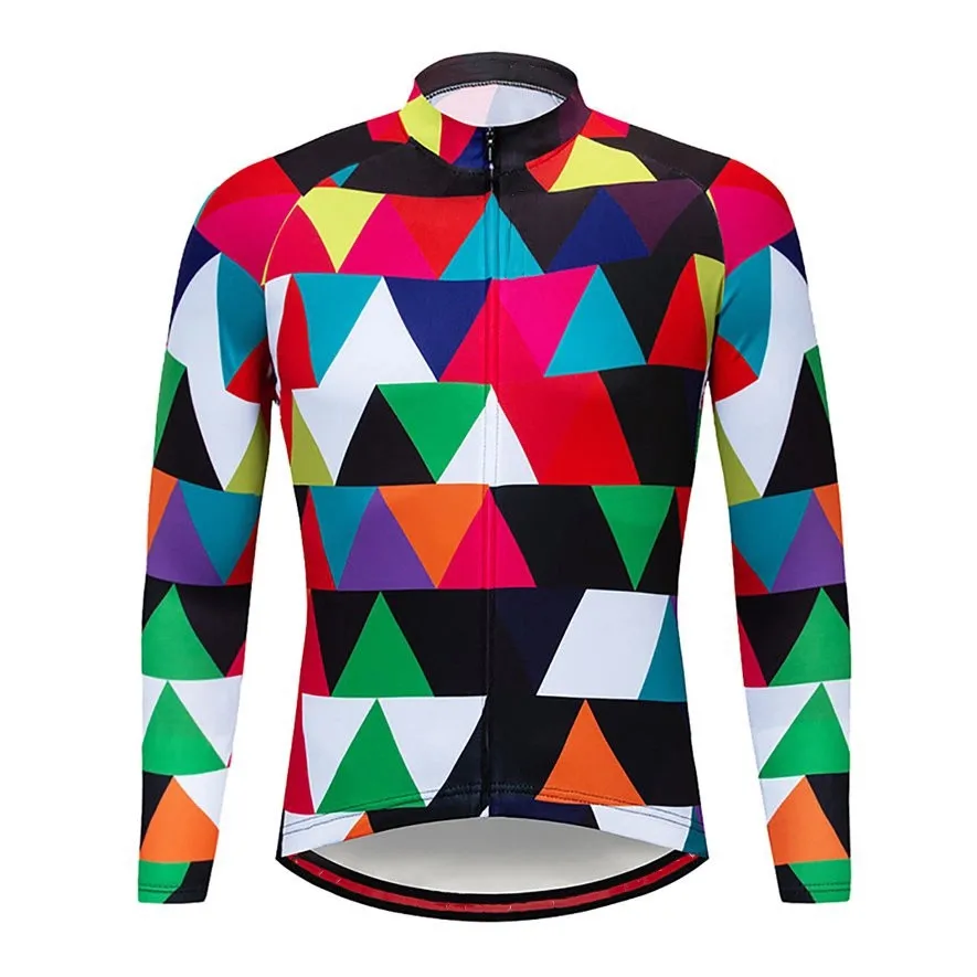 Mountain Cycling Jersey Sublimation Custom Quick-Dry Men Top Long Sleeve Polyester Design Jersey 2021 New Riding Bike Hot Sale