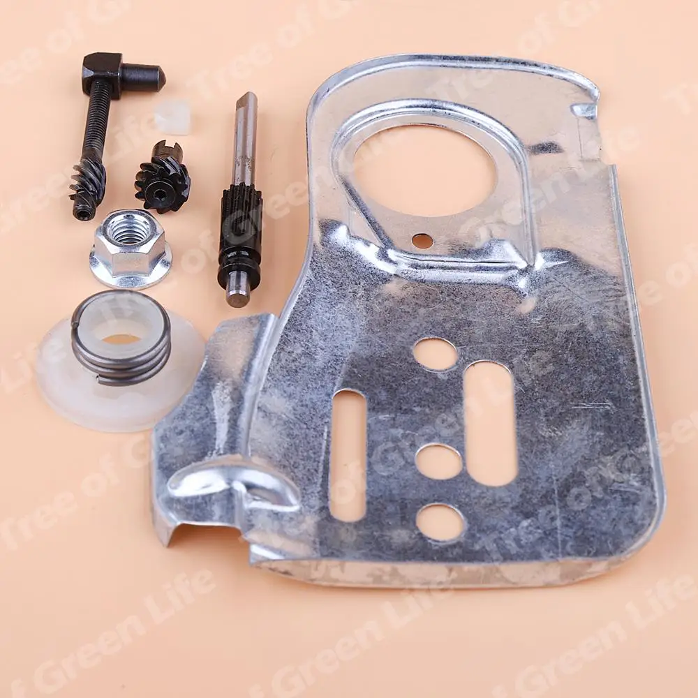 Dây Chuyền Thanh Dẫn Tấm Husqvarna 445 450 445E 450E Bơm Dầu Con Sâu Gear Điều Chỉnh Siết Bu Lông Hạt Bộ Máy Cưa Xích 544094001