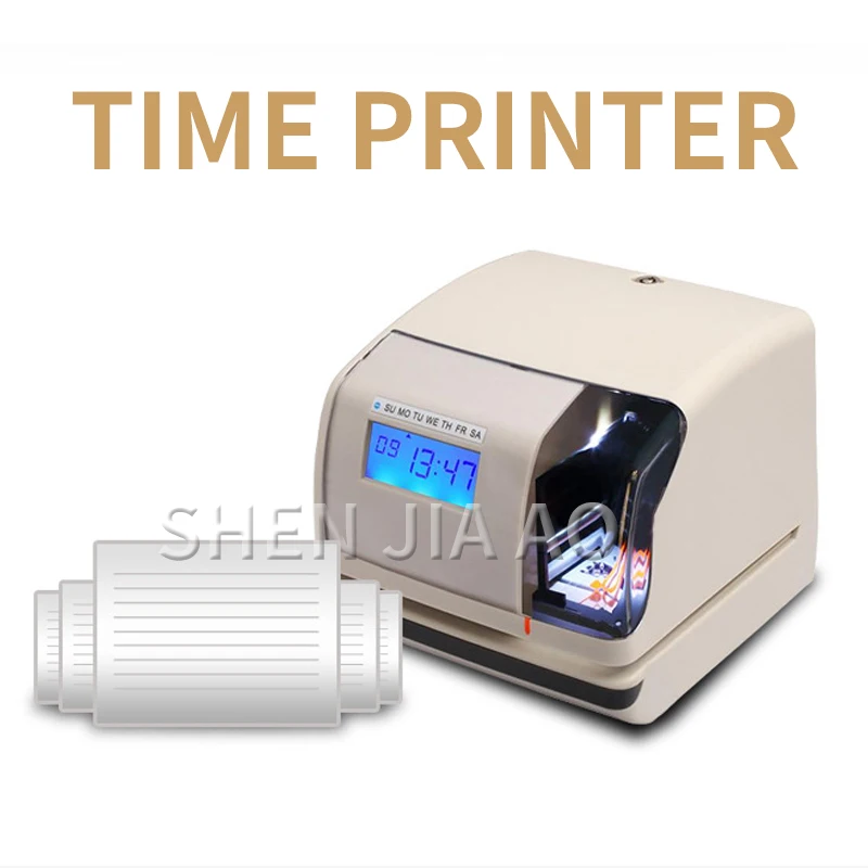 DT-01 Time Printer Parking Hotel Time Printer Commercial Timing Printer Company Sign-in Machine Multi-Function Printer With LED