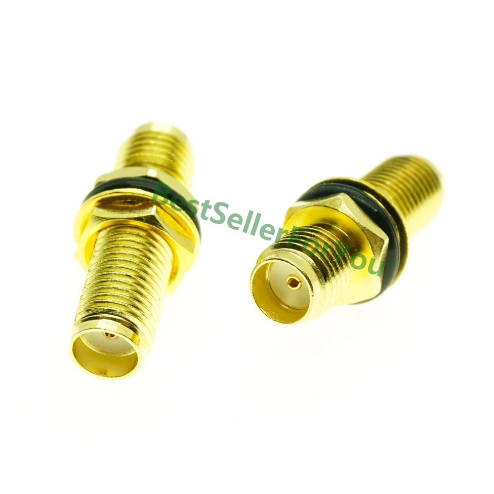 SMA Female to SMA Female Bulkhead Panel Mount O-ring Connector Adapter