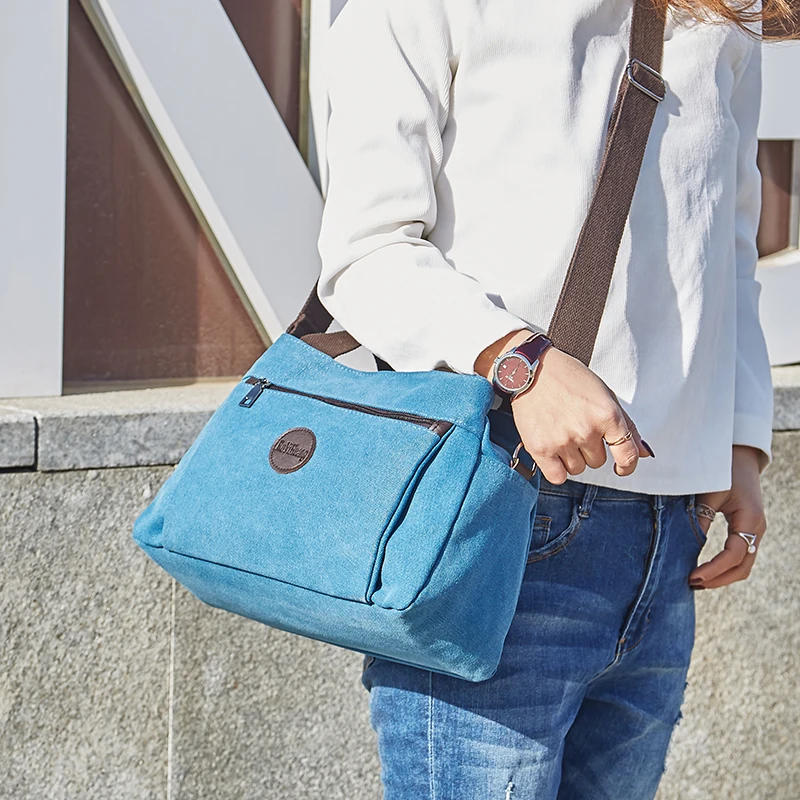 Neue Multifunktions Umhängetasche für Frauen Schulter Messenger Taschen Weibliche Leinwand Handtaschen Mode Große Kapazität Hobos Pack – Detail 16