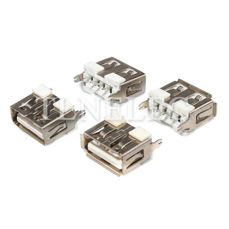 5pcs 4P Type-A Female Male SMD DIP Socket USB 2.0 10MM Interface USB Type A Standard Port Solder Jacks Connector