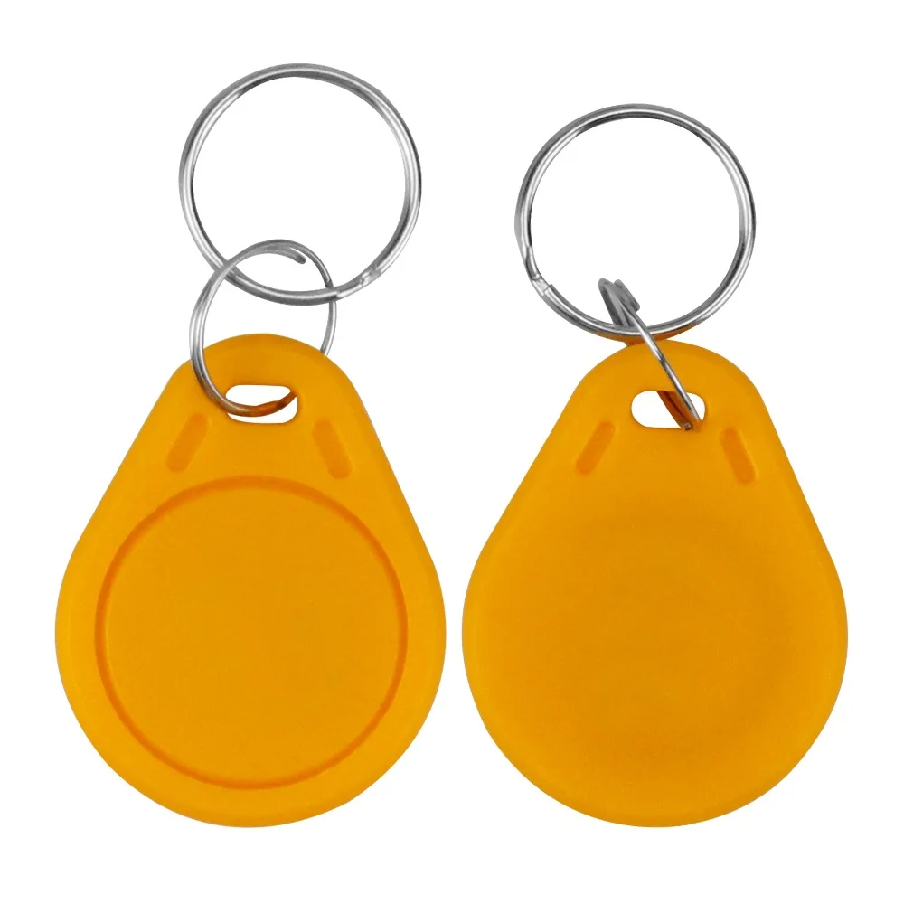 Smart RFID Keychain 13.56MHz IC Keyfobs ABS Material Tags Token Badges M 1K S50 Key Fobs ISO14443A for Access Control 10 Pieces