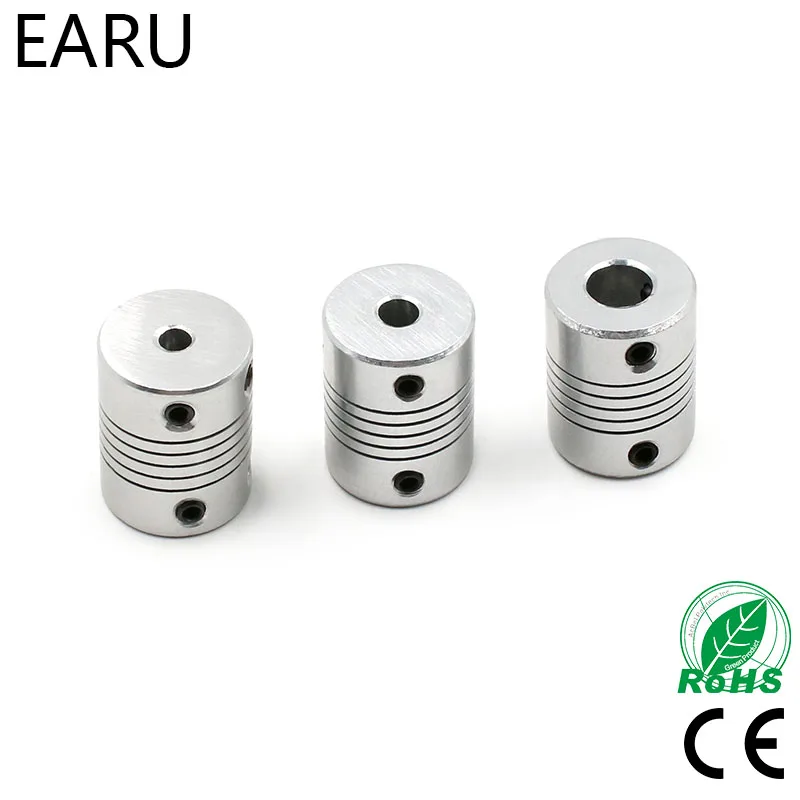 1pcs 5x8mm CNC Motor Jaw Shaft Coupler 5mm To 8mm Flexible Coupling OD 19x25mm wholesale Dropshipping 3/4/5/6/6.35/7/8/10mm