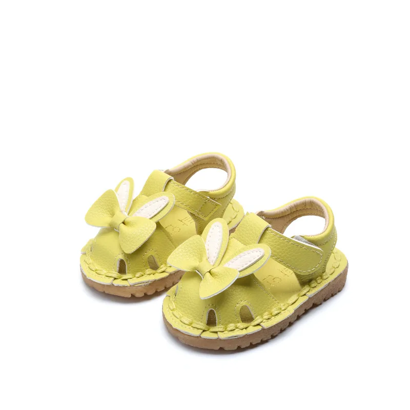 summer new girls sandals 0-1 years old baby shoes baby soft bottom toddler shoes Baotou sandals first walker