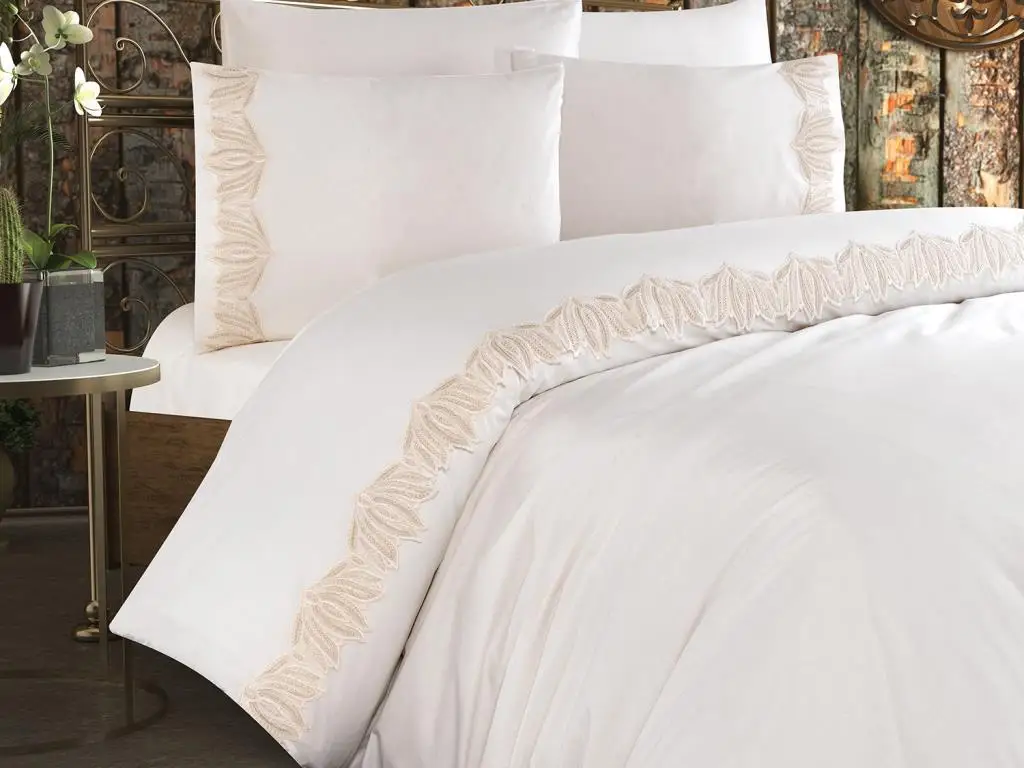 Land Of dowry Zuma Duvet cover set Cream Cappucino