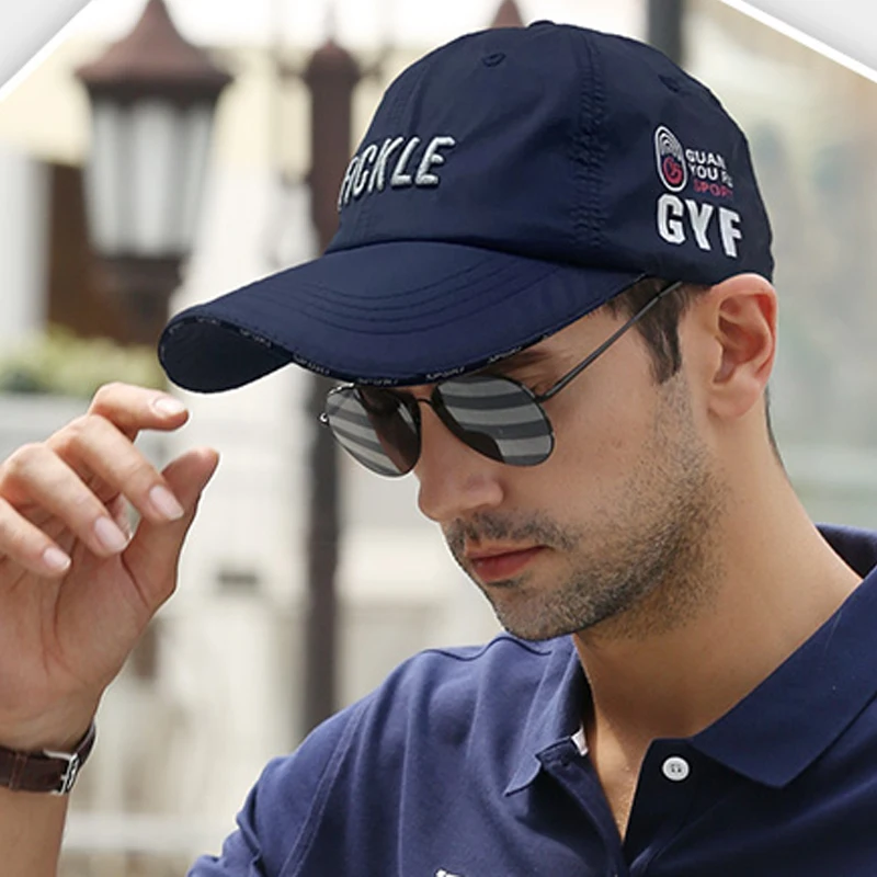 

Quick Dry Sports Hat Baseball Cap Embroidered Lightweight Outdoor UV Protection Sun Hats for Men Women