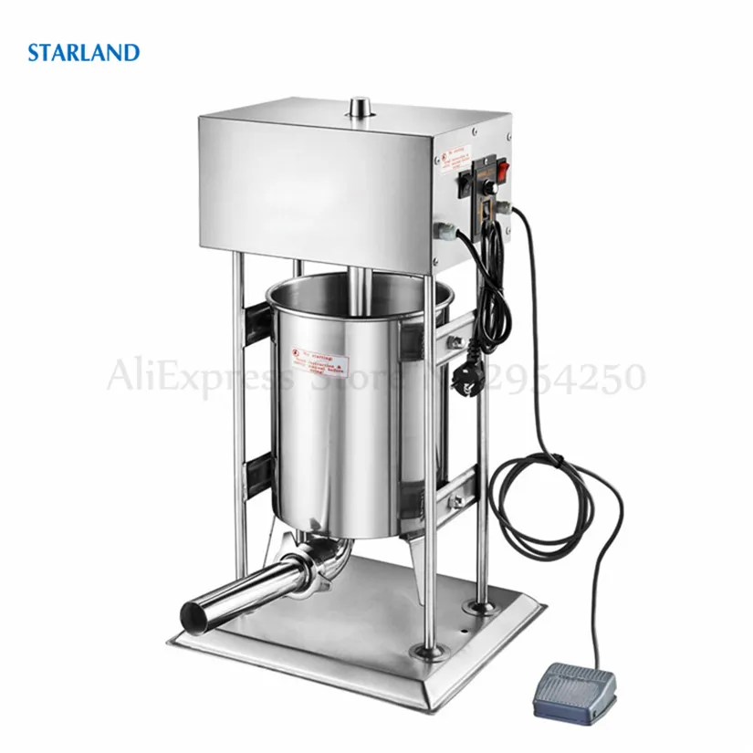 

10L New Electric Sausage Stuffer Stainless Steel Vertical Filler Maker Machine 110V Commercial Or Household Use