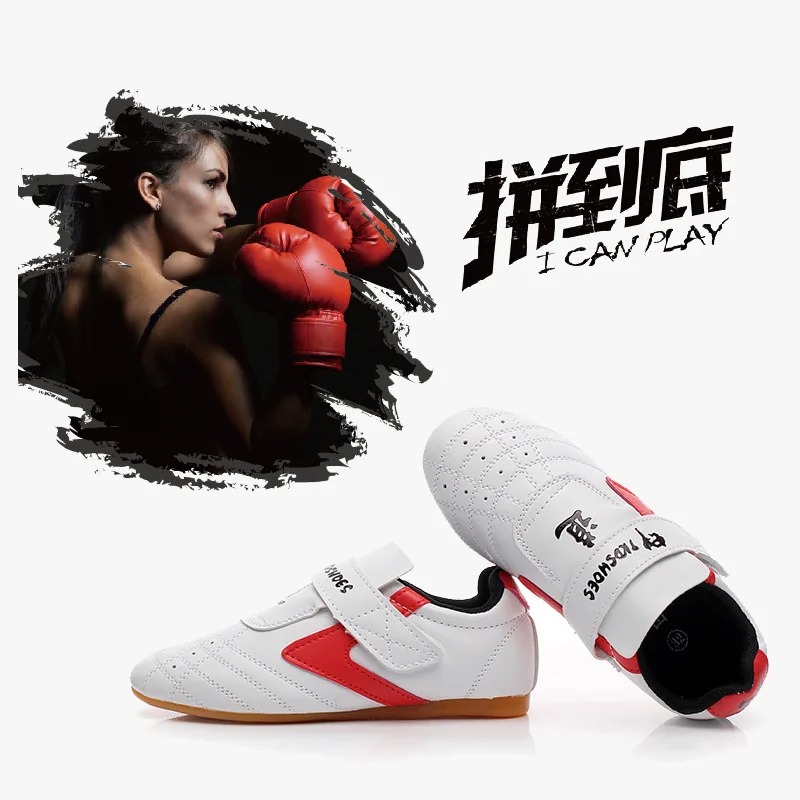 Chaussures de Taekwondo pour enfants, pour hommes et femmes, antidérapantes, respirantes, pour l'entraînement des Arts martiaux