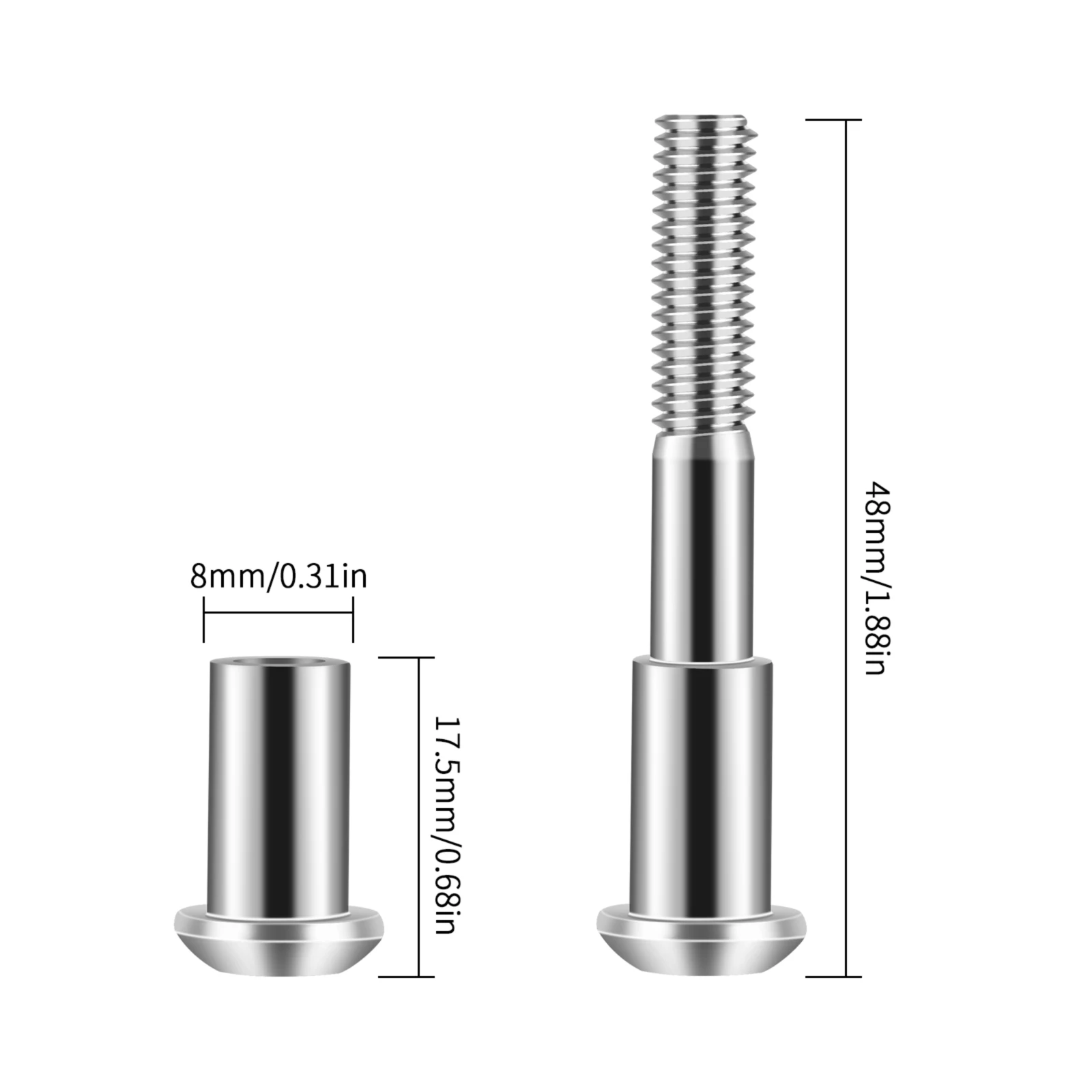 Hinge Bolt Repair Hardened Steel Lock Fixed Bolt Screw Folding Hook For Xiaomi MIJIA M365 Scooter Replacement Parts Pothook